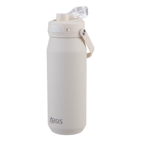 Oasis Ceramic S/S Triple Wall Capri Quick Release Drink Bottle Cap Only - Alabaster